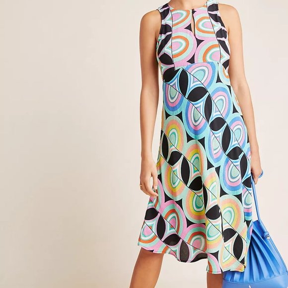 Anthropologie Kenzie Asymmetrical Dress, sz 6 - Picture 1 of 9